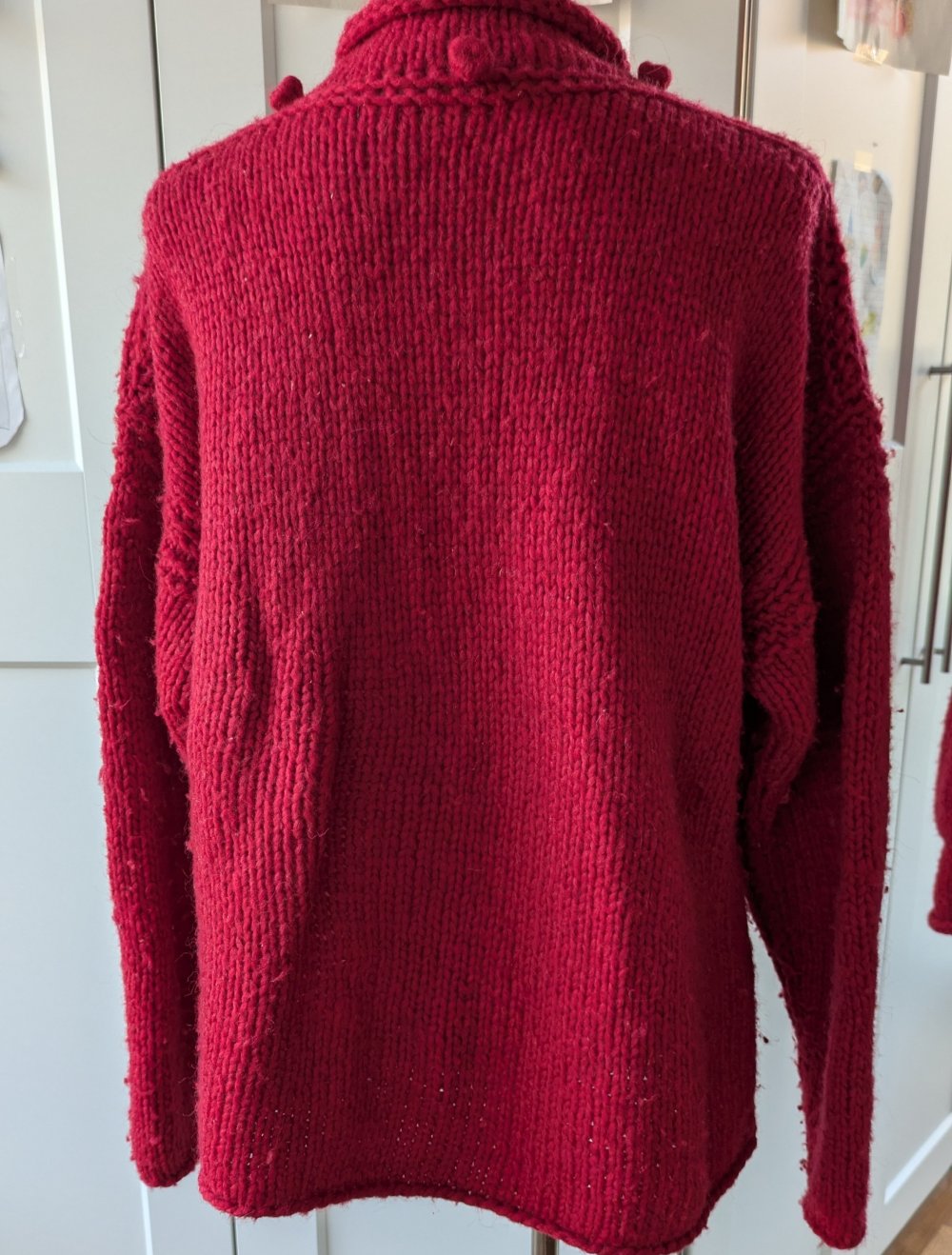 Vintage handgestrickt Woll Pullover