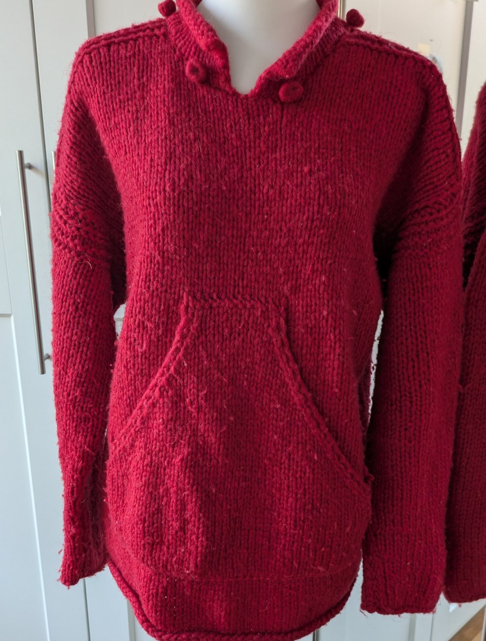 Vintage handgestrickt Woll Pullover