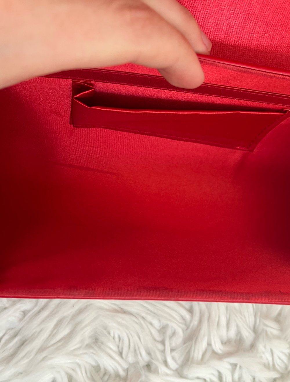 Tasche Umhängetasche Schultertasche rot Silber