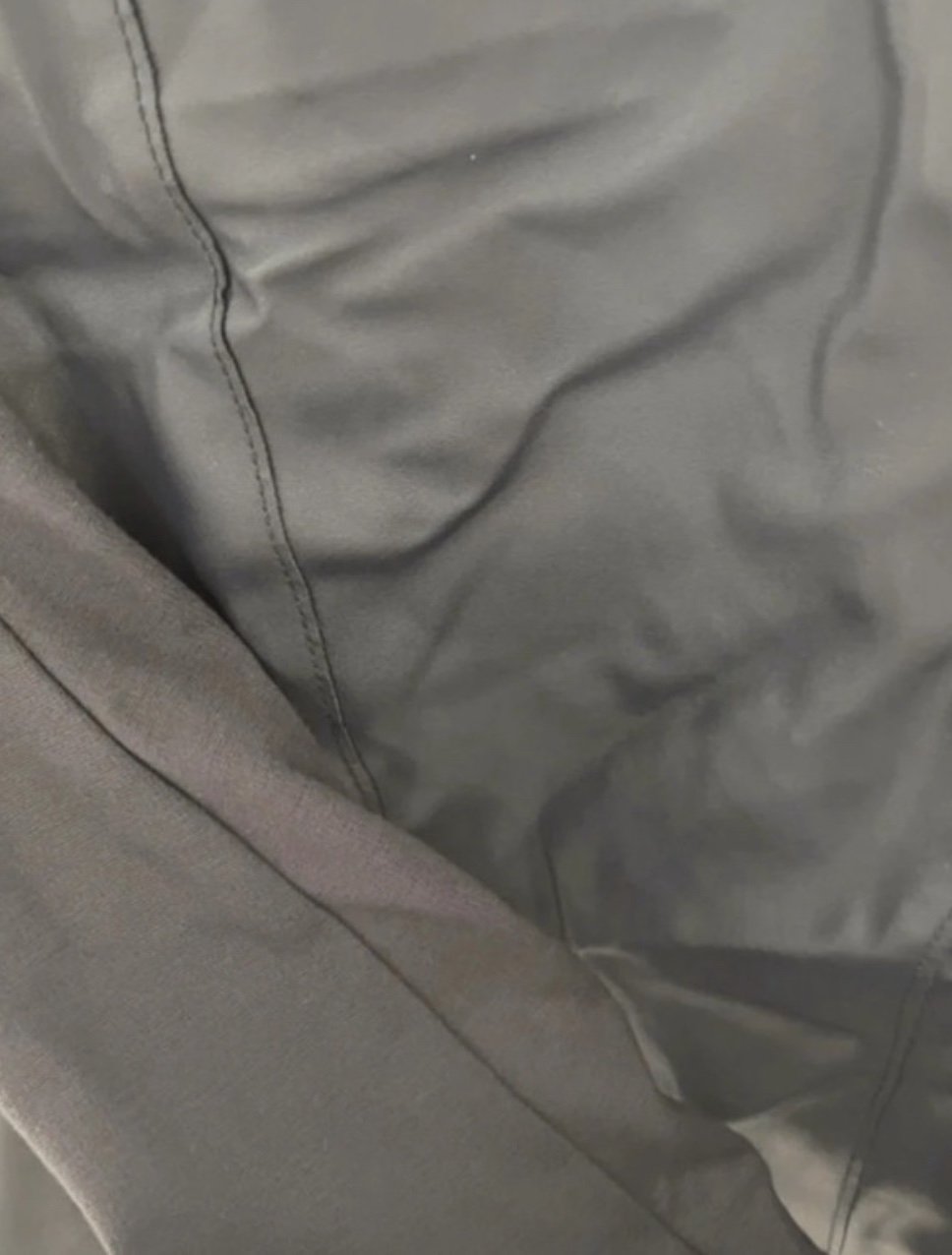 Lederjacke Wildleder dünn in schwarz / dunkelblau in M von Only