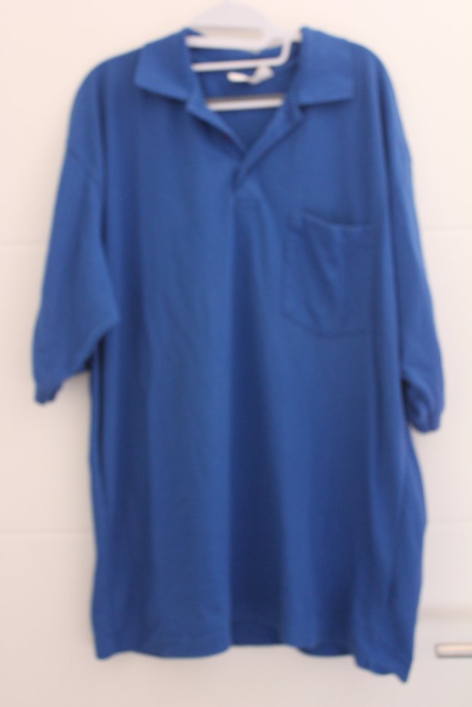 blaues Polo Shirt in Gr. XXXL von Nit-Top mit kurzem Arm