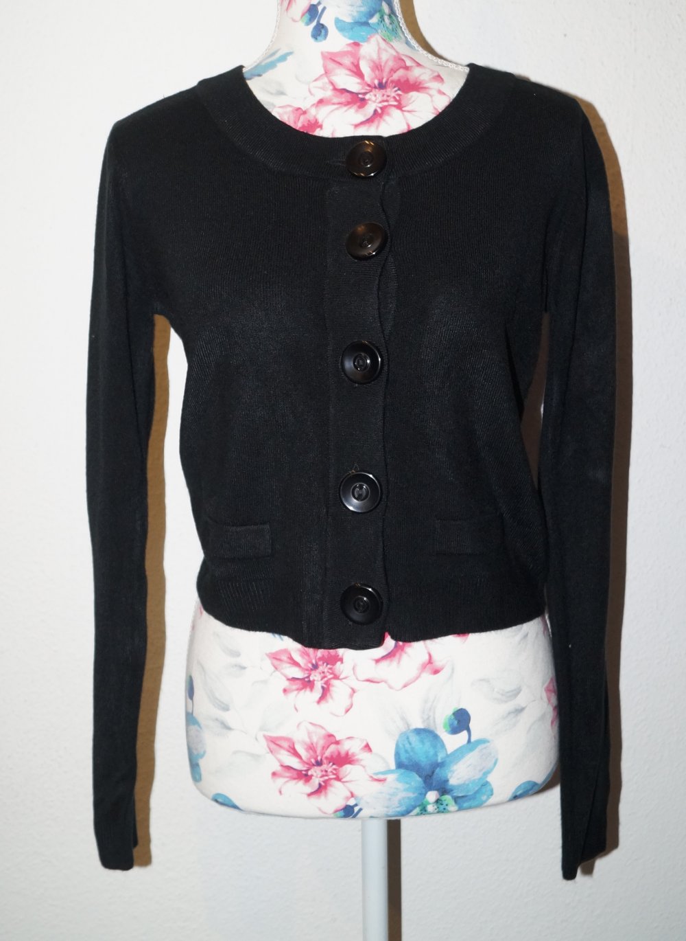 schwarze Kurzstrickjacke Gr.36/38 Gina Benotti