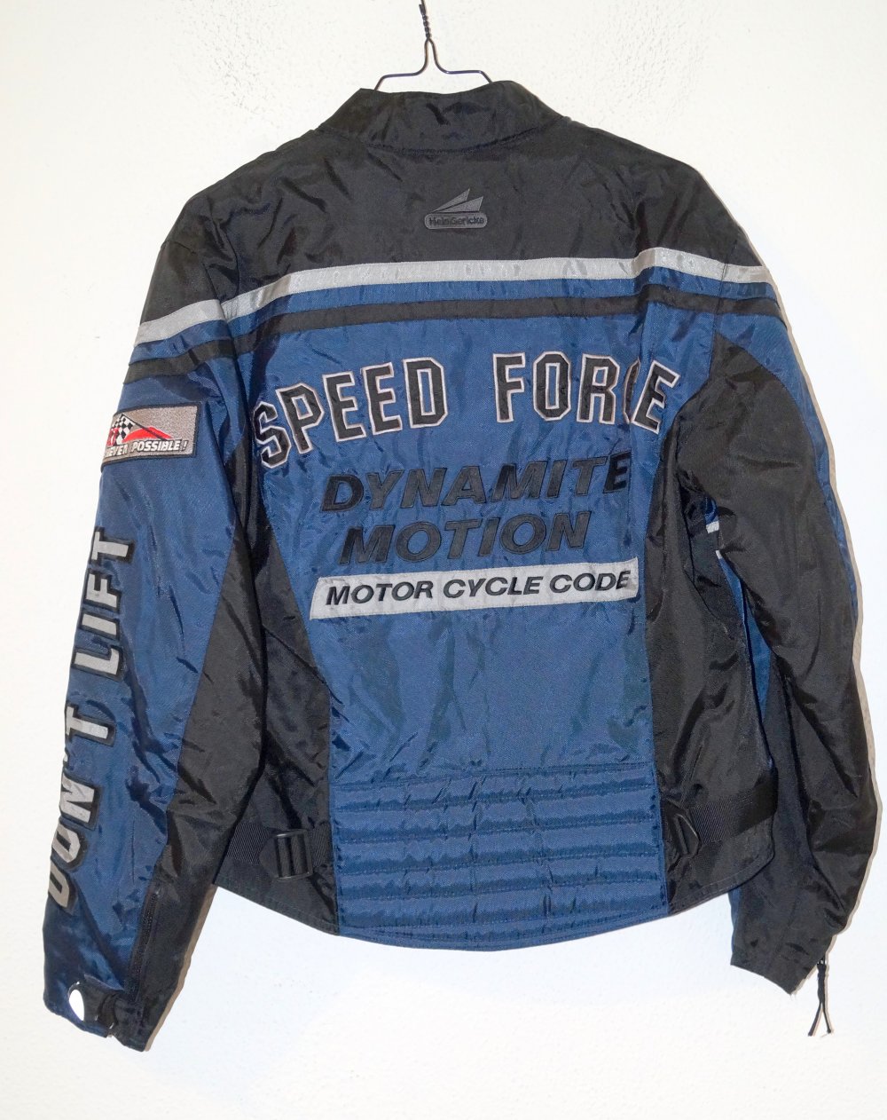 schwarz blaue Motorradjacke Gr.XS Hein Gericke