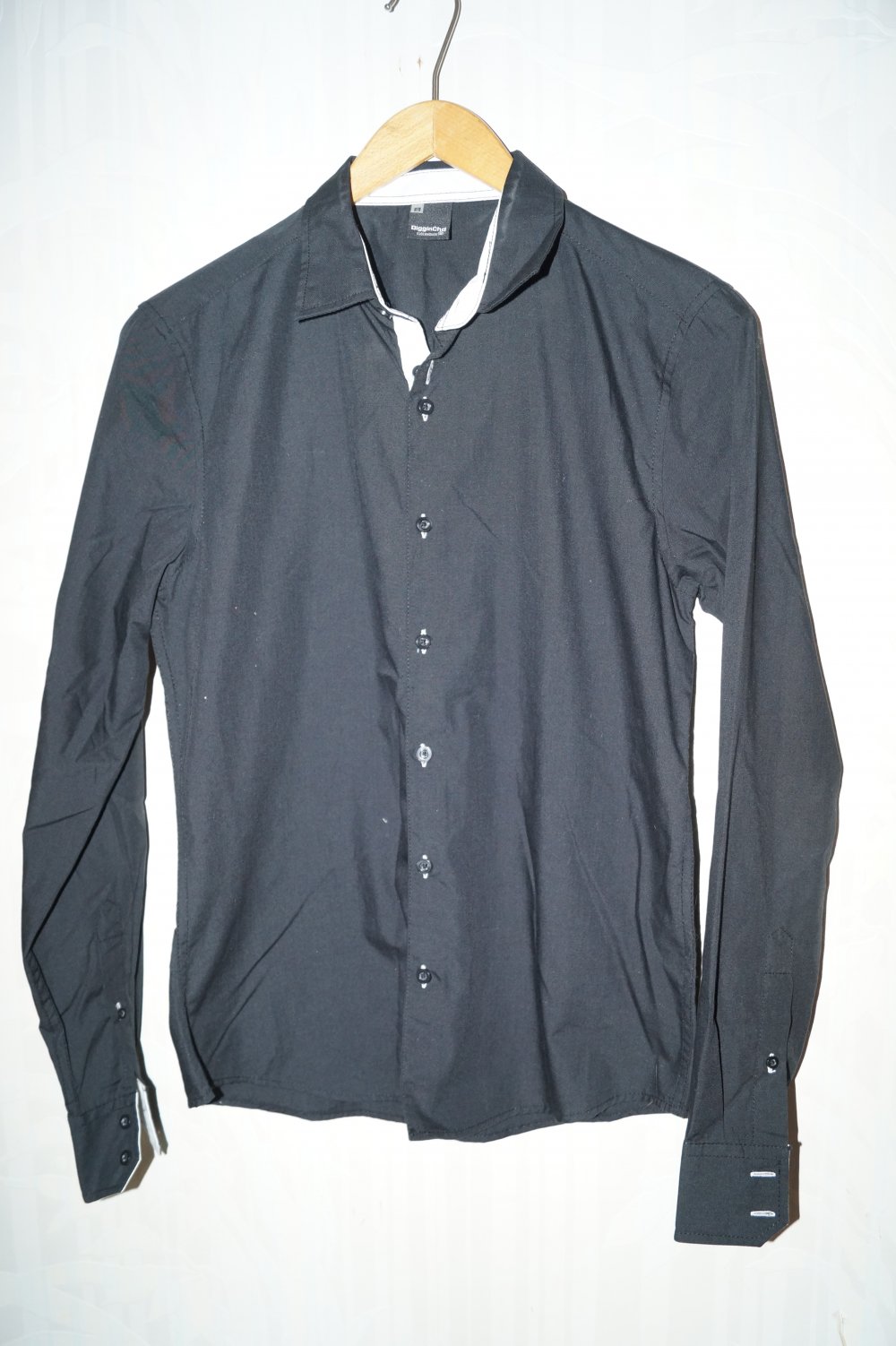 schwarzes tailliertes Hemd Gr.S clockhouse