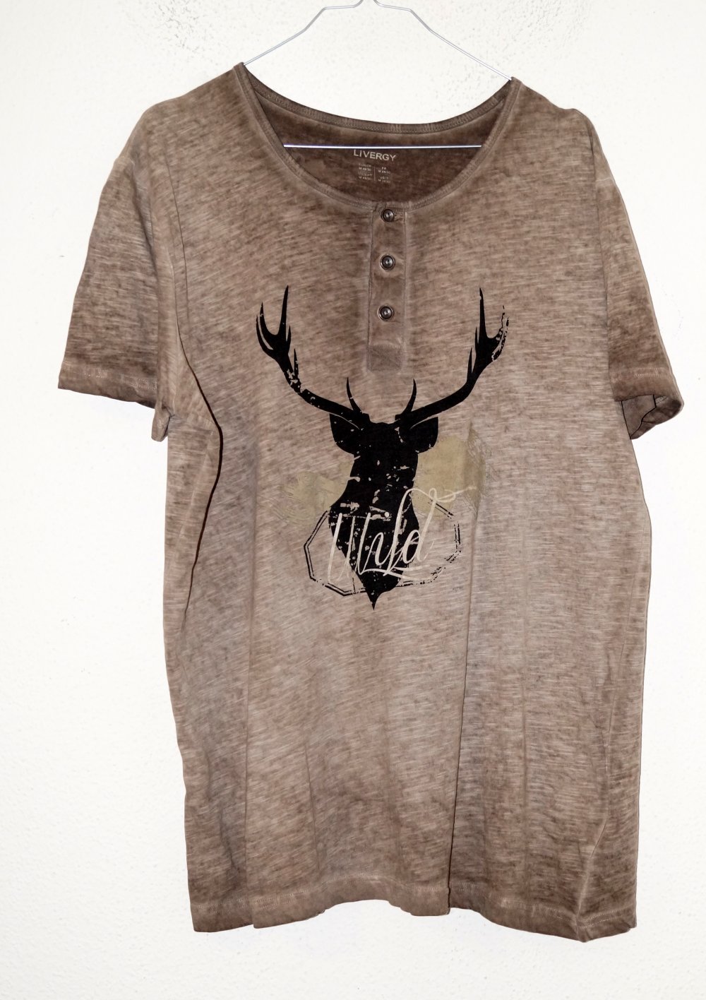 braunes T-Shirt Gr.M 48/50 Livergy