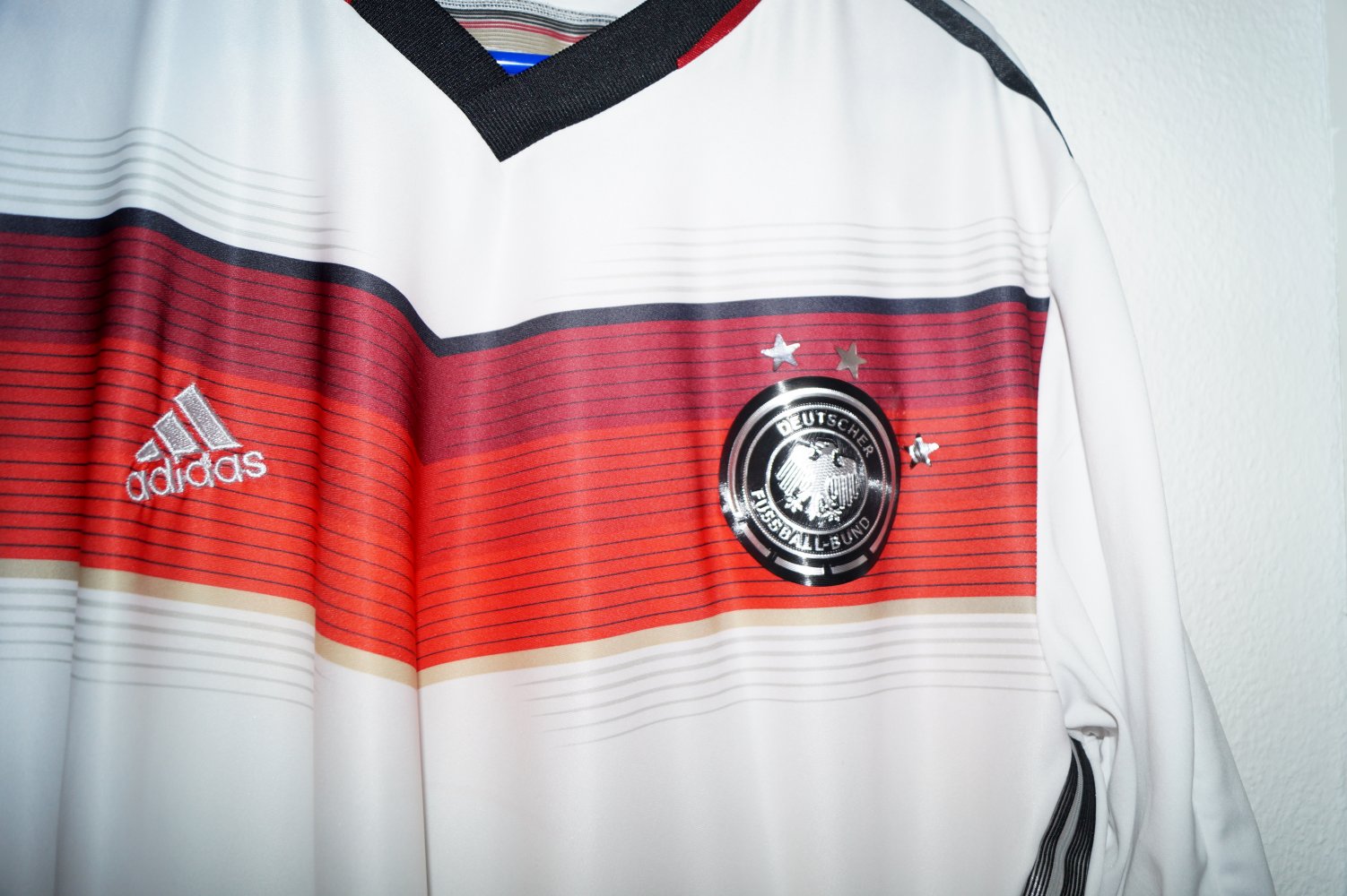 weißes Fußballtrikot Deutschland Gr.44 adidas