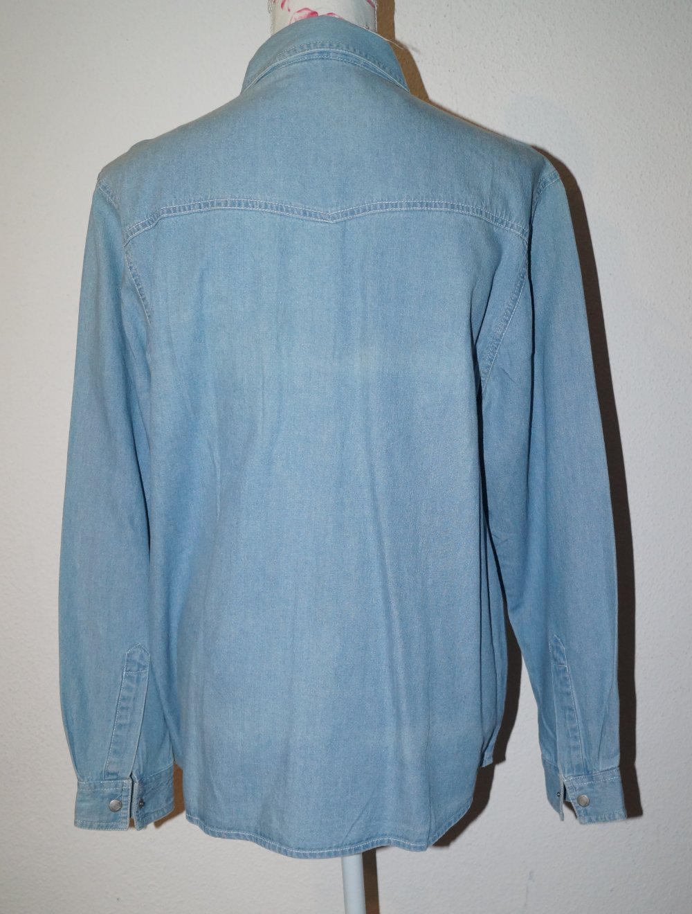hellblaue Jeansbluse Gr.40/42 John Baner