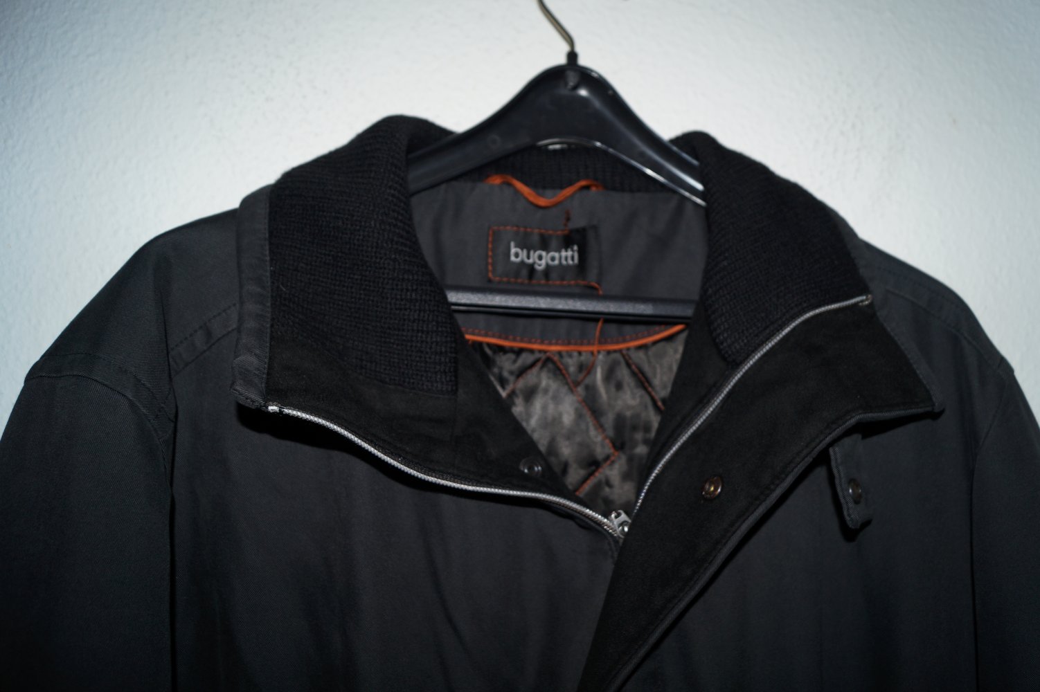 schwarzer Wintermantel Gr.52 Bugatti