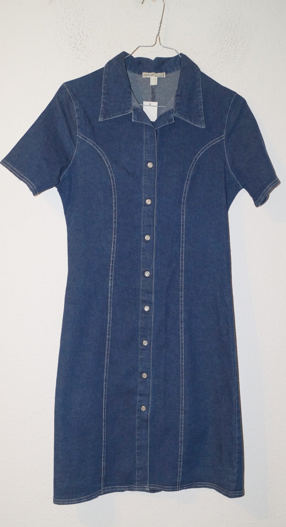 blaues Strech Jeanskleid Gr.36 Sasch