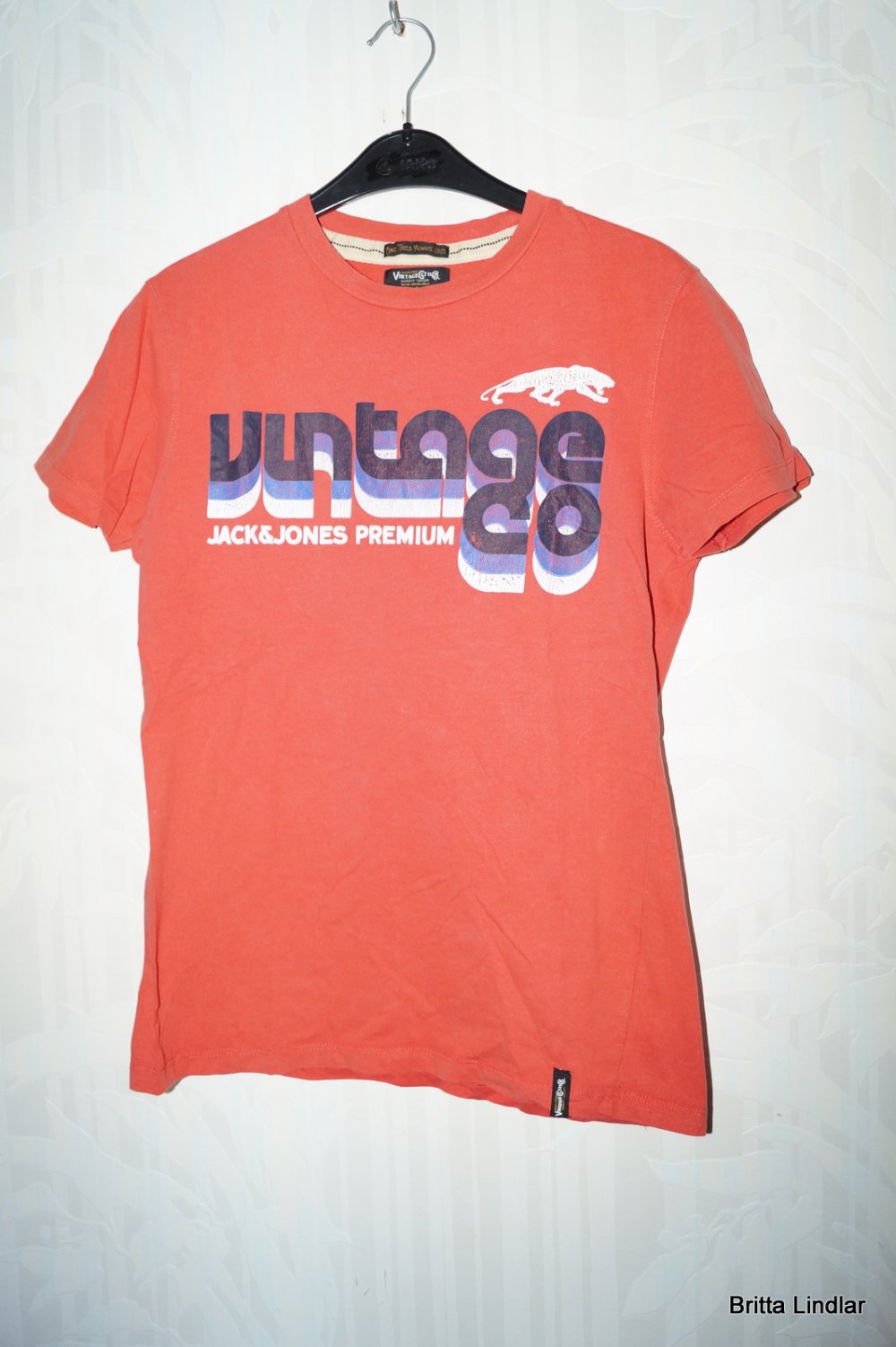 orangerotes T-Shirt Gr.S Jack & Jones