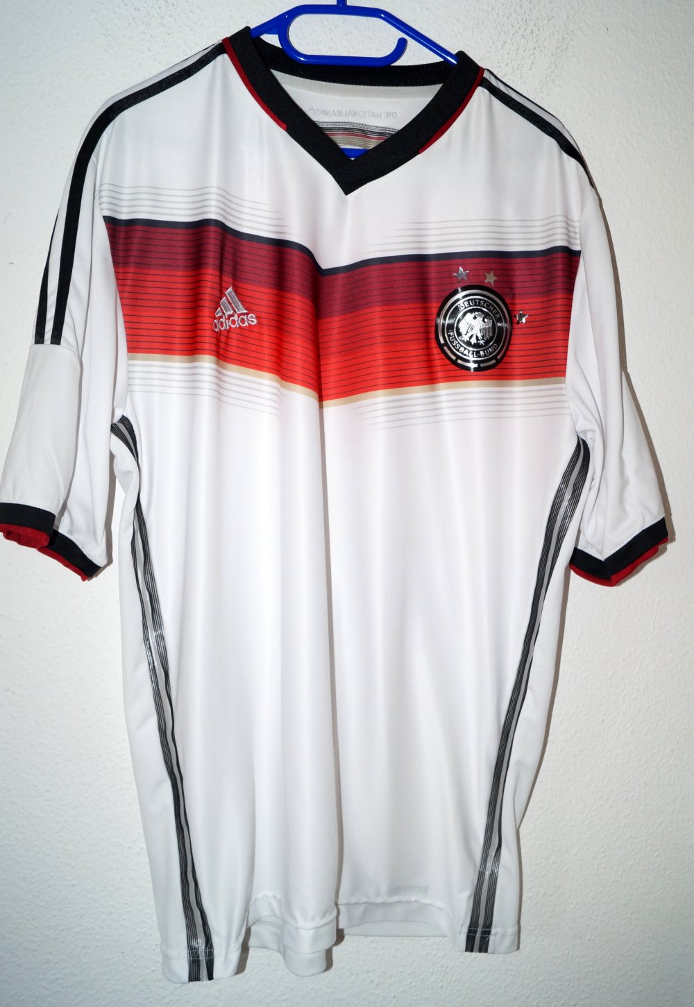 weißes Fußballtrikot Deutschland Gr.44 adidas