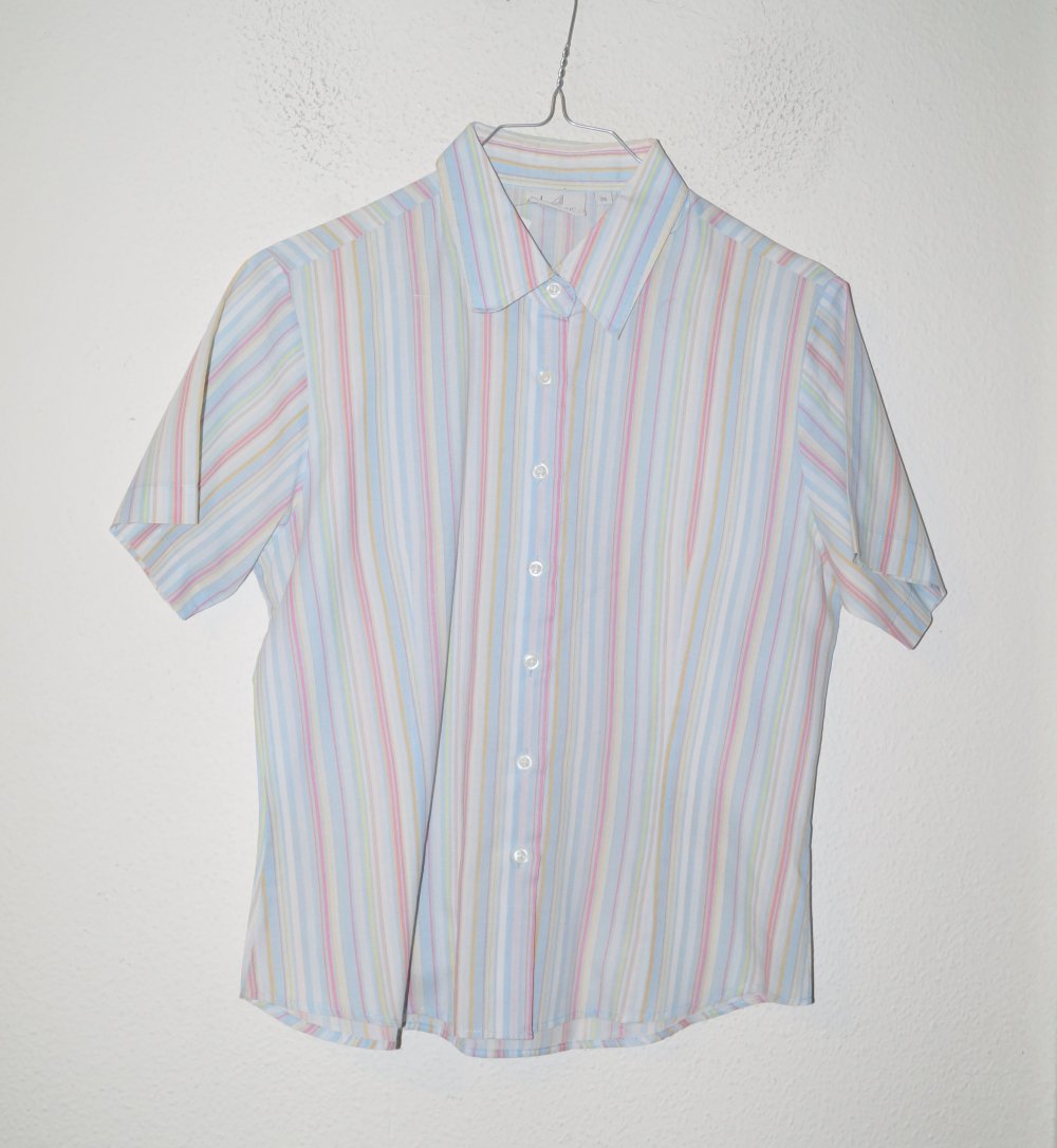 hellblau gestreifte Bluse Gr.36 Authentic