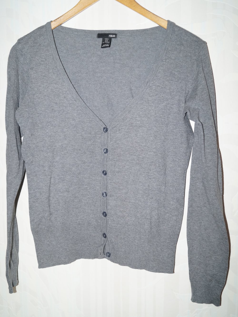 graue Strickjacke Gr.M H&M