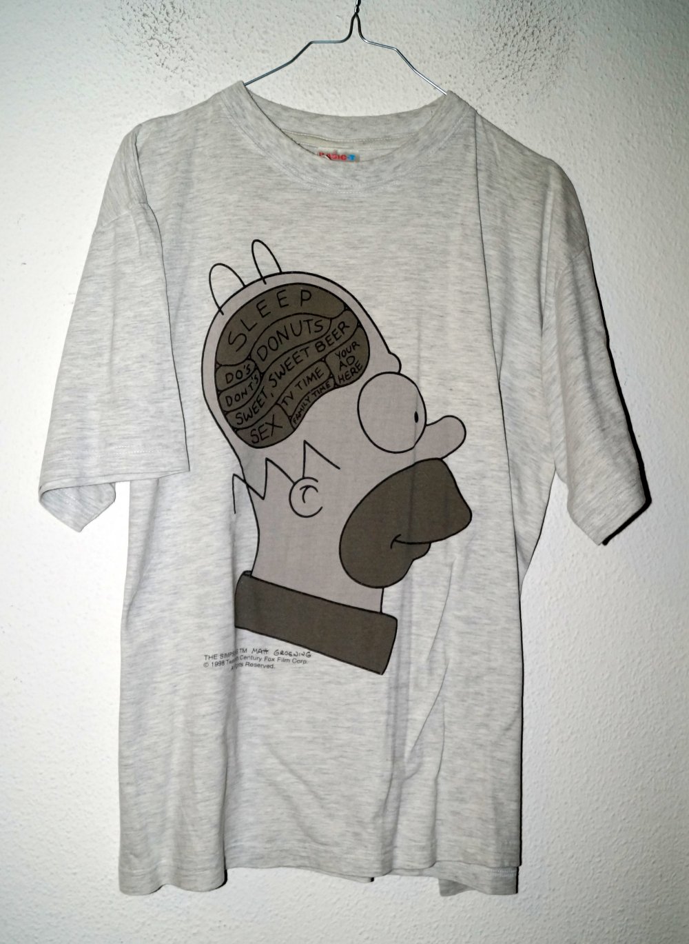 hellgraues T-Shirt Simpsons Gr.L
