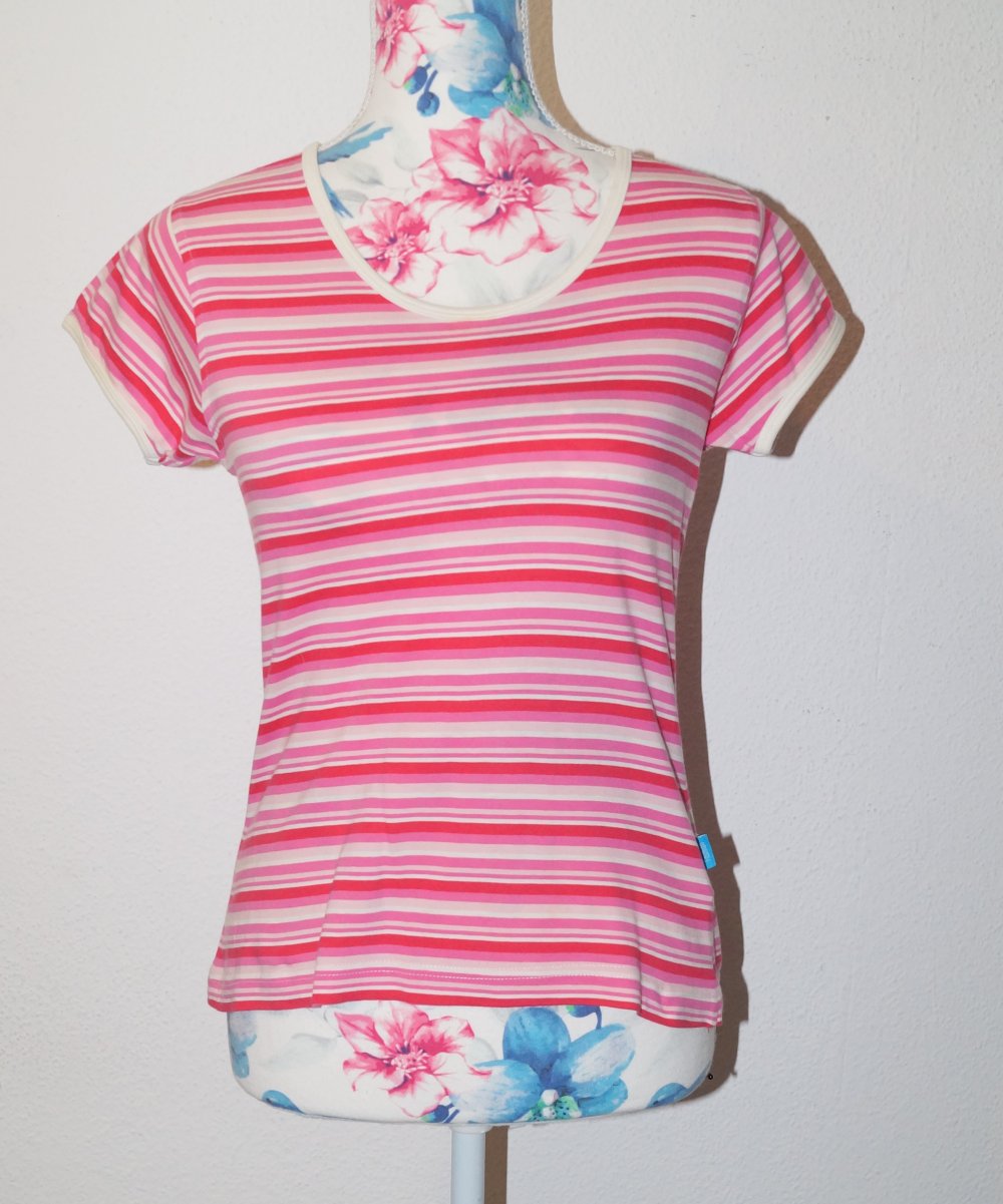rosa gestreiftes T-Shirt Gr.S Fashion