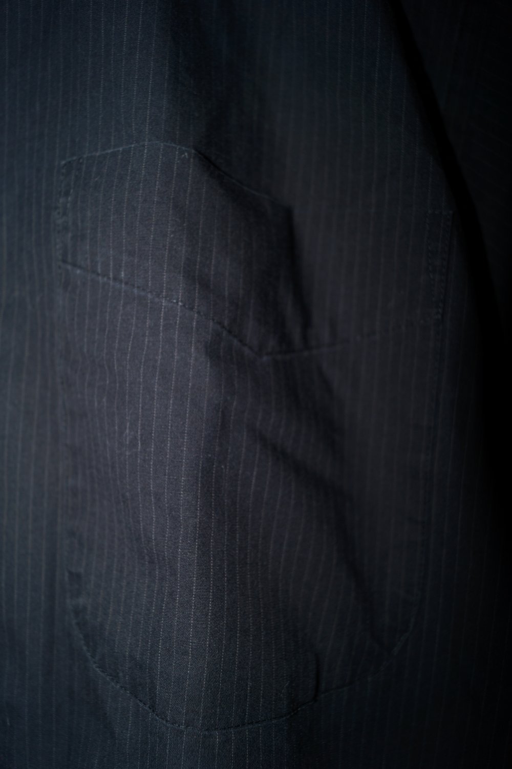 schwarzes Nadelstreifenhemd Gr.39/40 TCM