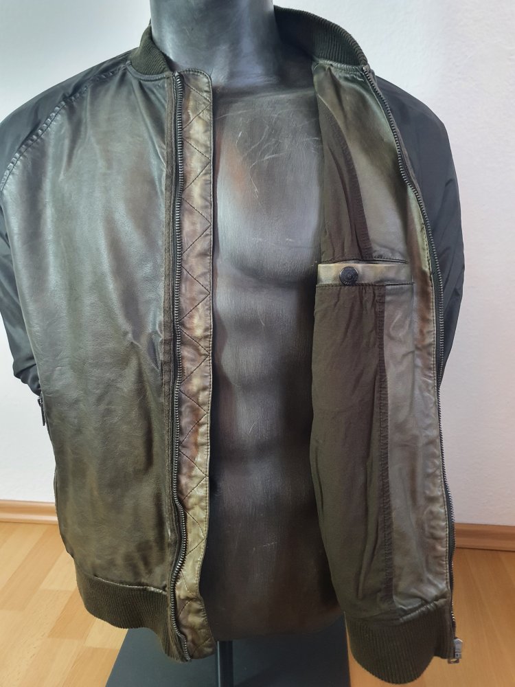 Bomberjacke used Lederoptik Garcia Jeans