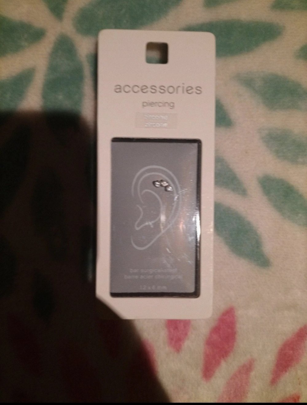 Helix Piercing zirconia 12x6 mm