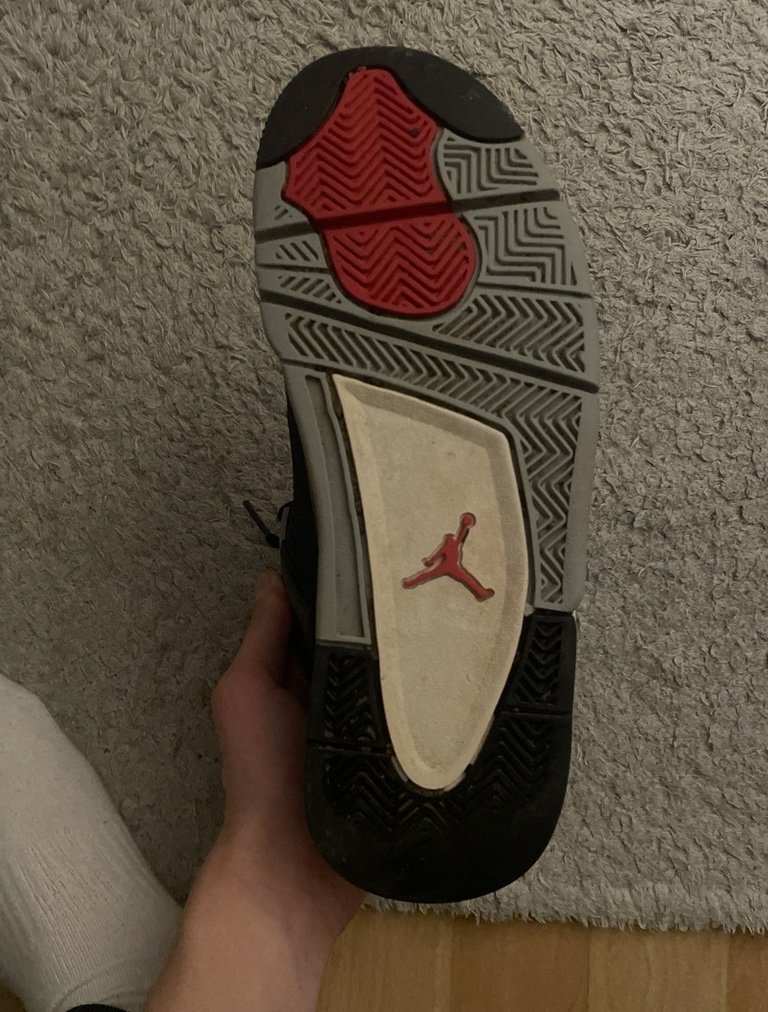 Jordan 4 black canvas original