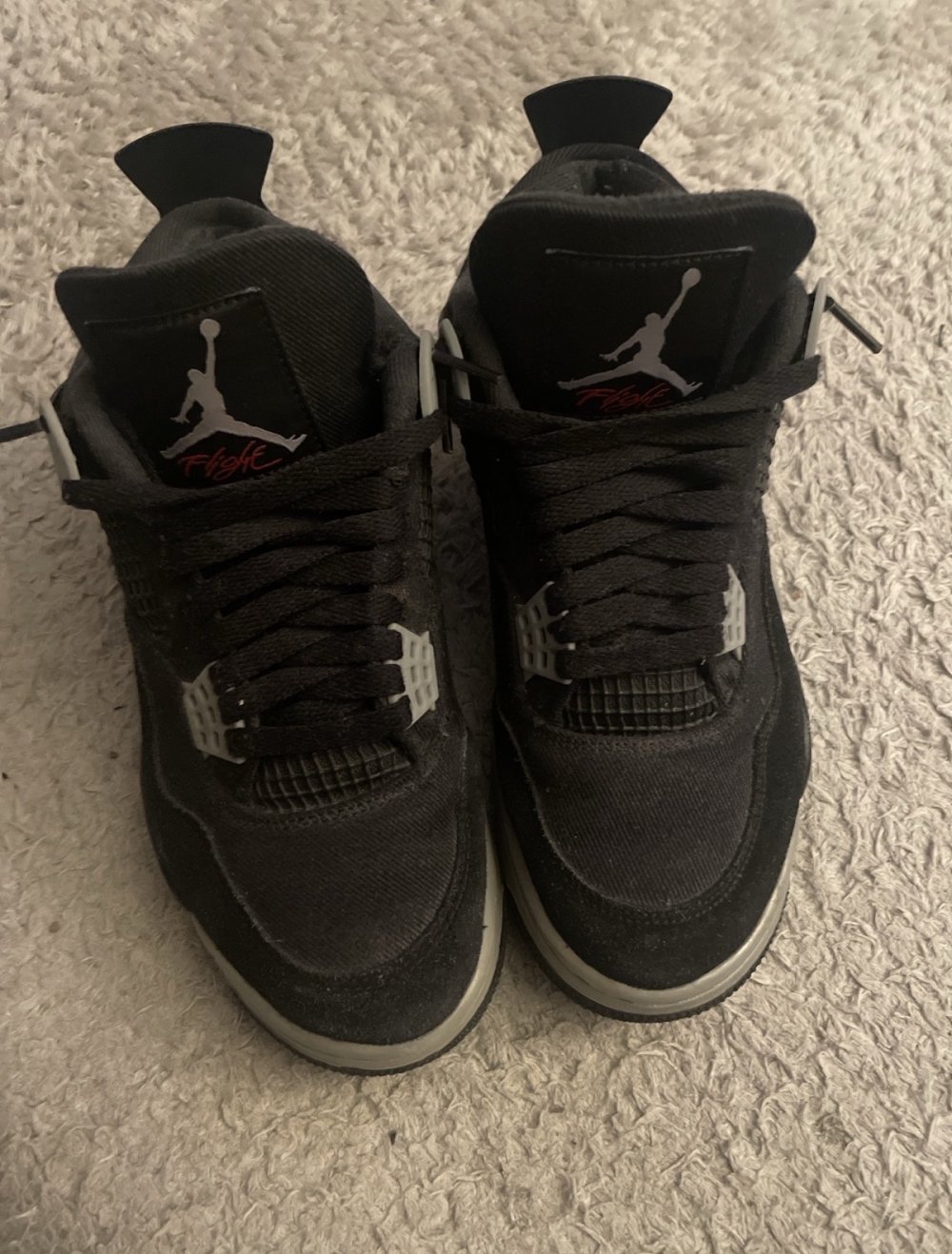 Jordan 4 black canvas original