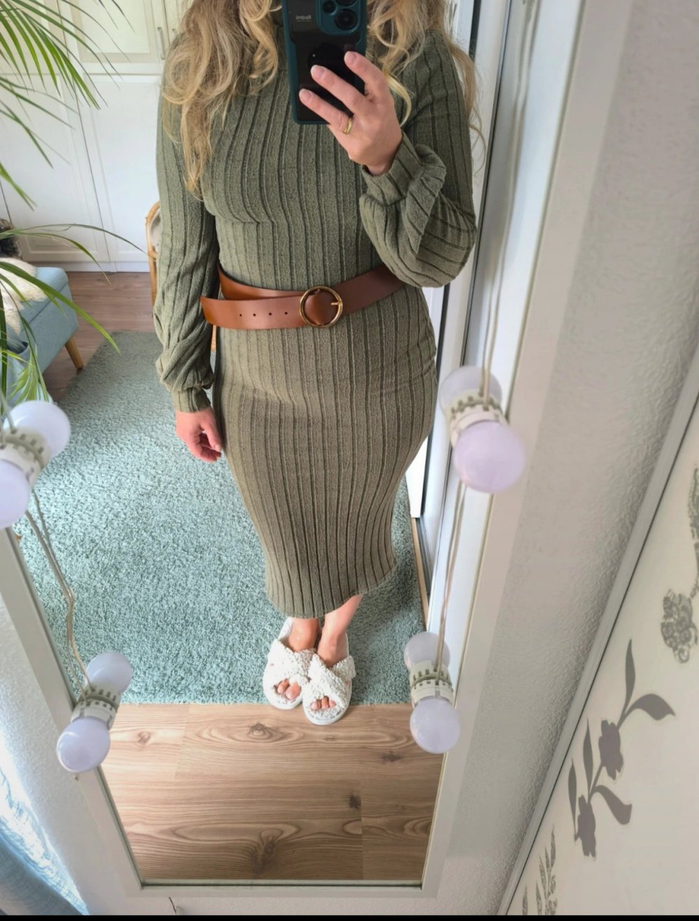 Warmes Strickkleid in gr S/M