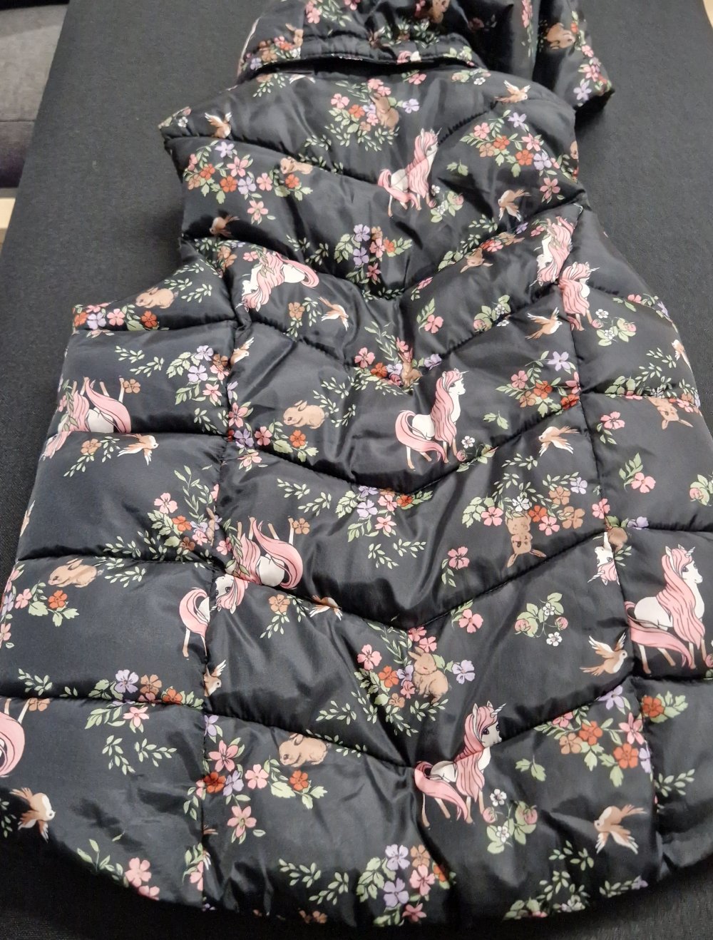 Weste, ärmellos, Einhorn, Mädchen