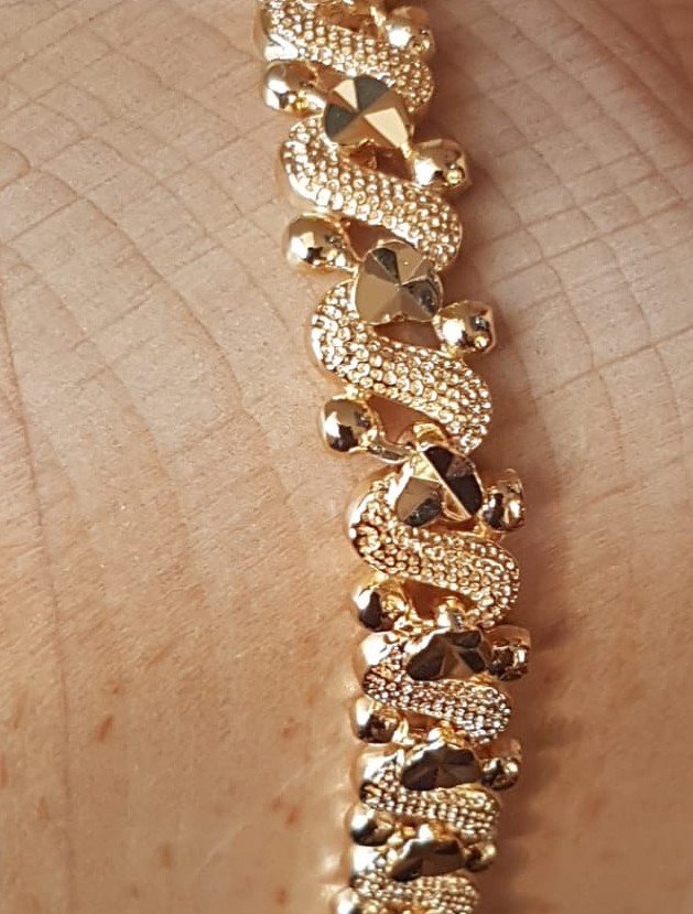 Damen Armband  24 karat vergoldet