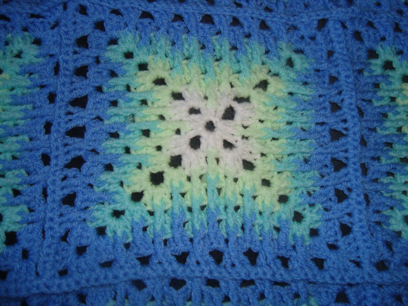 Häkeldecke 3 D Muster