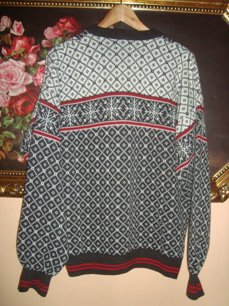Vintage Pullover Norwegermuster Gr.46