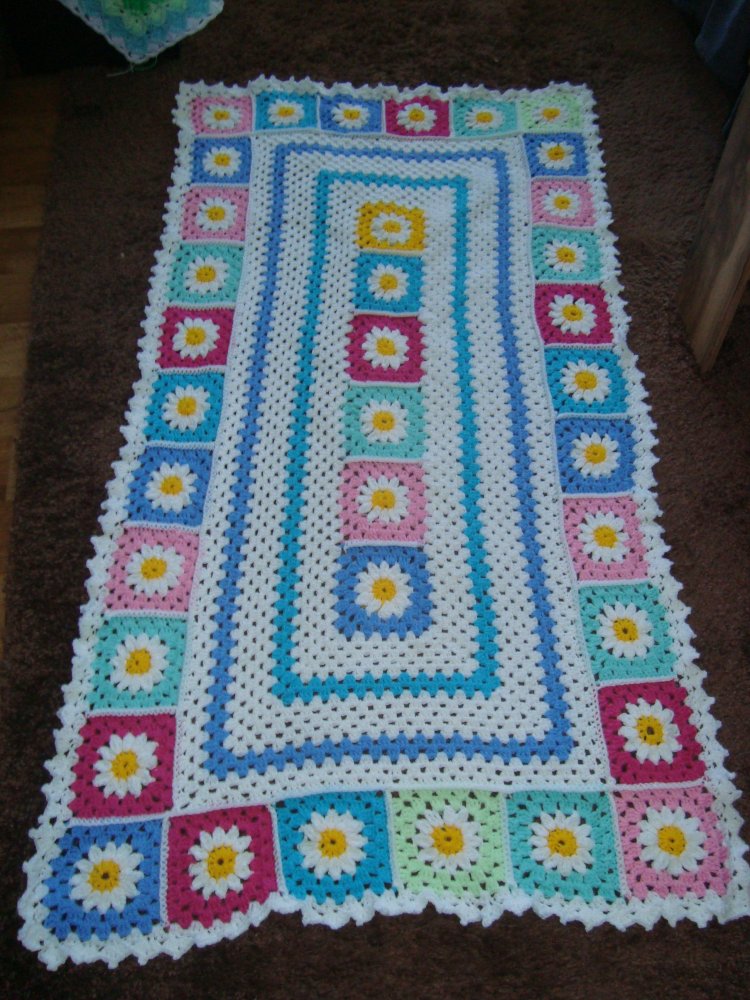 Granny Square Babydecke