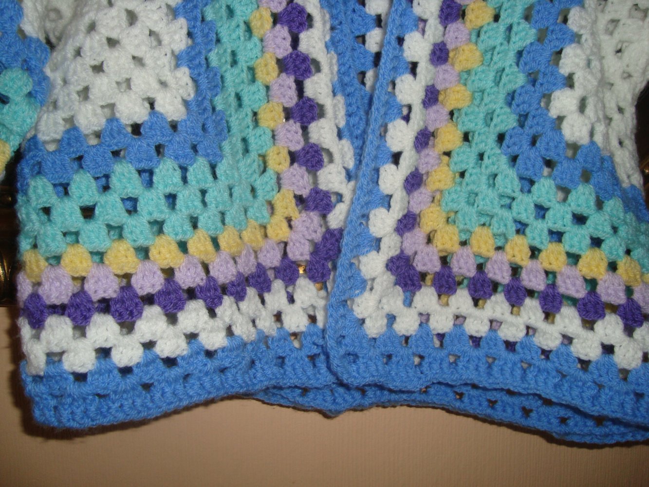 Echte Handarbeit ein Unikat-Granny Square Hexagon Jacke Gr.36/38