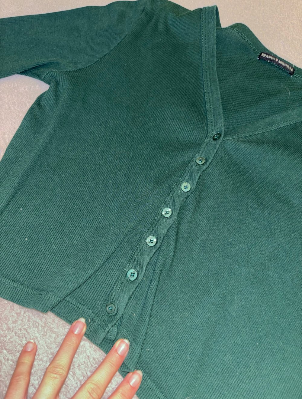 Jacke Cardigan von Brandy Melville M 38 grün