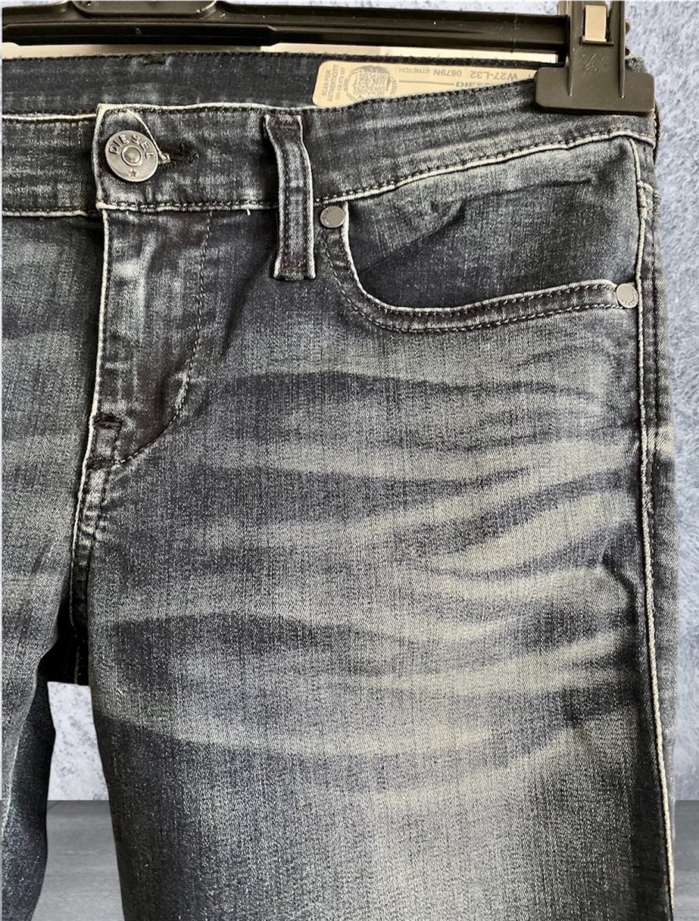 DIESEL Damen Stretch Denim Skinzee-Low Jeans Gr. W27 L32 Neu!