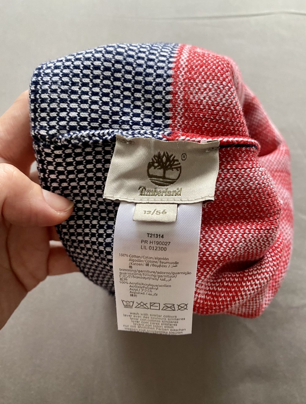 TIMBERLAND Kinder Jungen Mütze mit Bommel Gr.12/56 NEU!