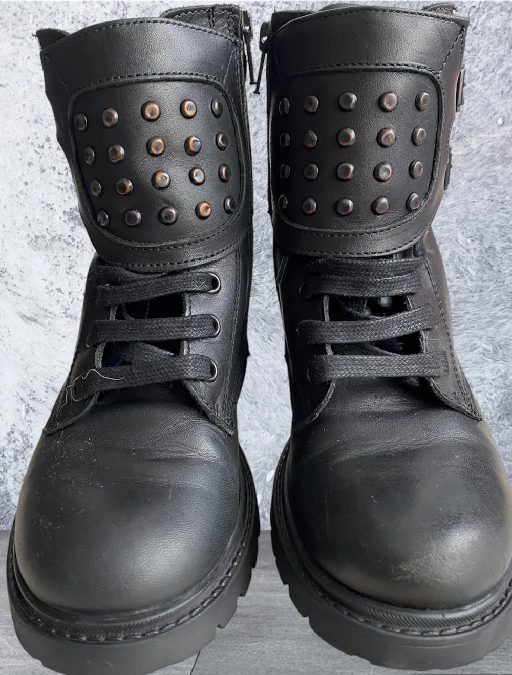 DIESEL Kinder Jungen Leder Boots Stiefel Stiefeletten Gr.33