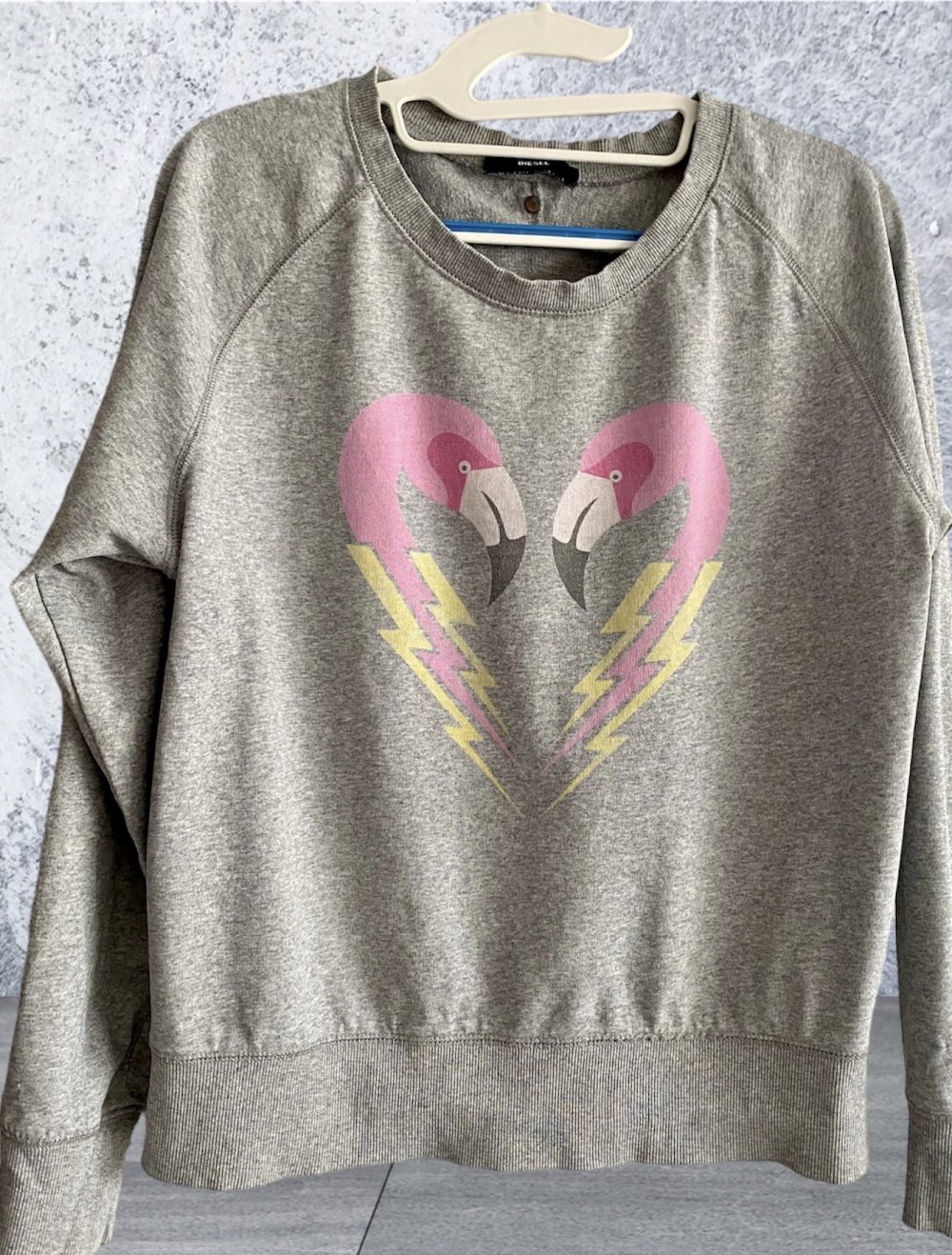 DIESEL Damen Sweatshirt F-Sven-Short mit Print Gr.S