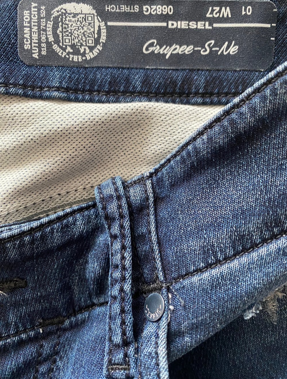 DIESEL Damen Denim Stretch Grupee-S-Ne Jeans Gr. W27 L32