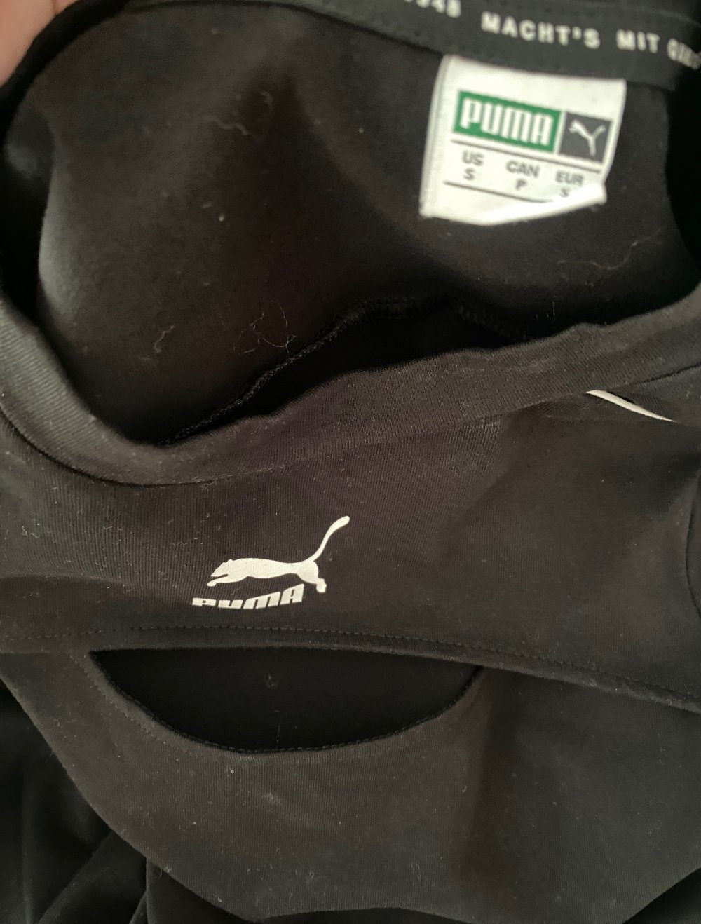 PUMA Damen Sport Stretch Langarm Kleid in Schwarz Gr.S NEU!