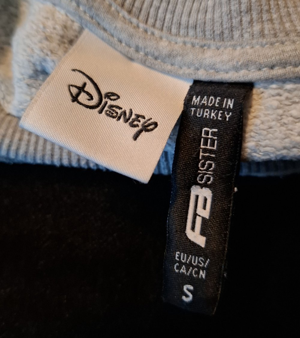 Grau meliertes Crop Longsleeve Größe S