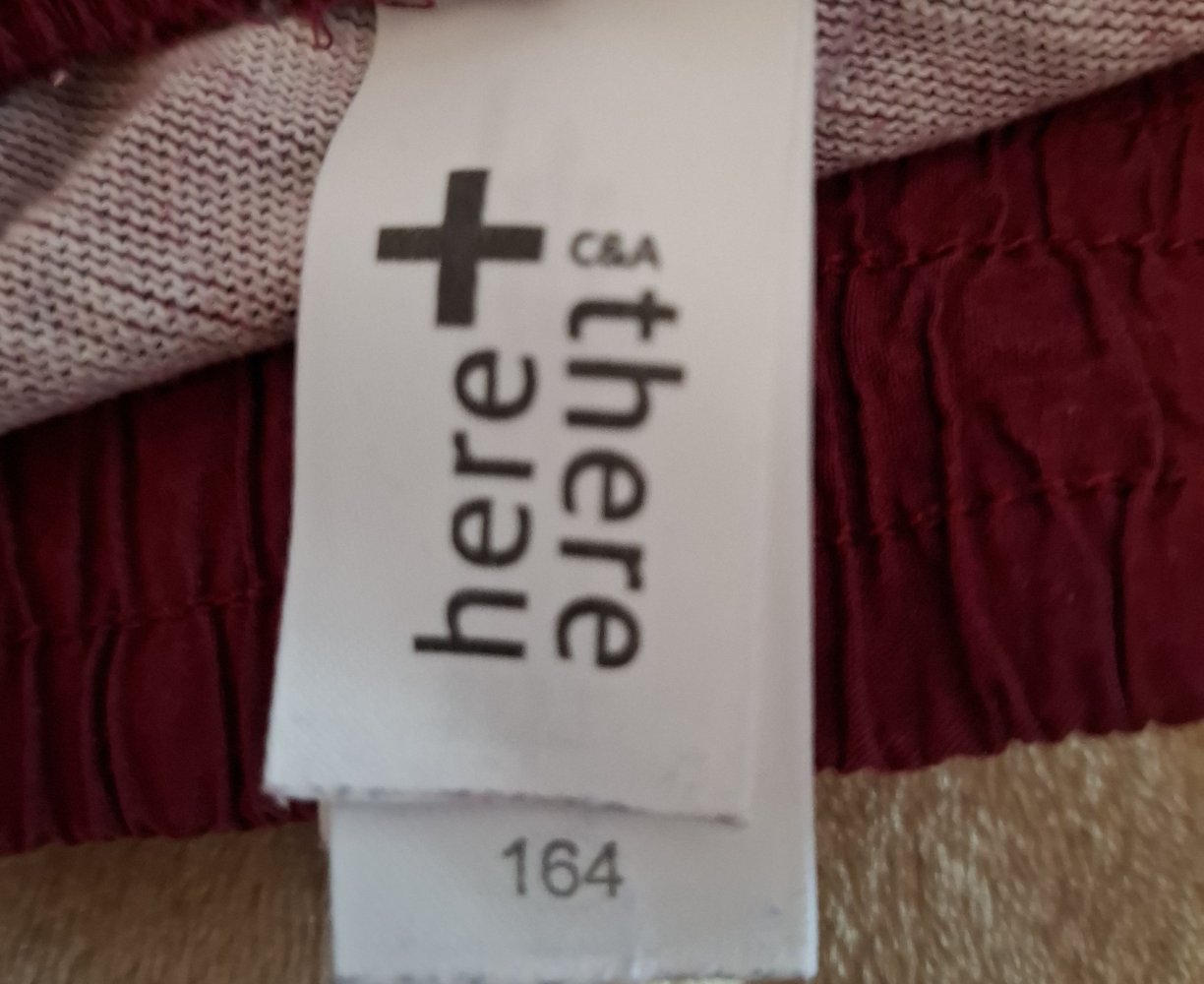 Weinrot/lila melierte Jogginghose von here+there