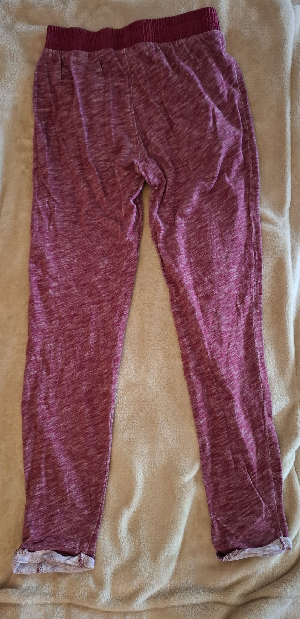 Weinrot/lila melierte Jogginghose von here+there