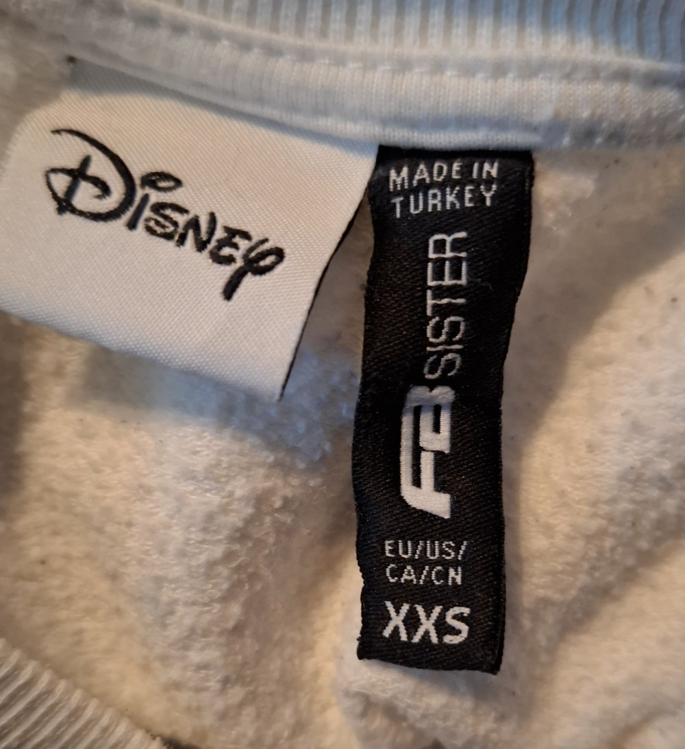 Weißes Crop Longsleeve 