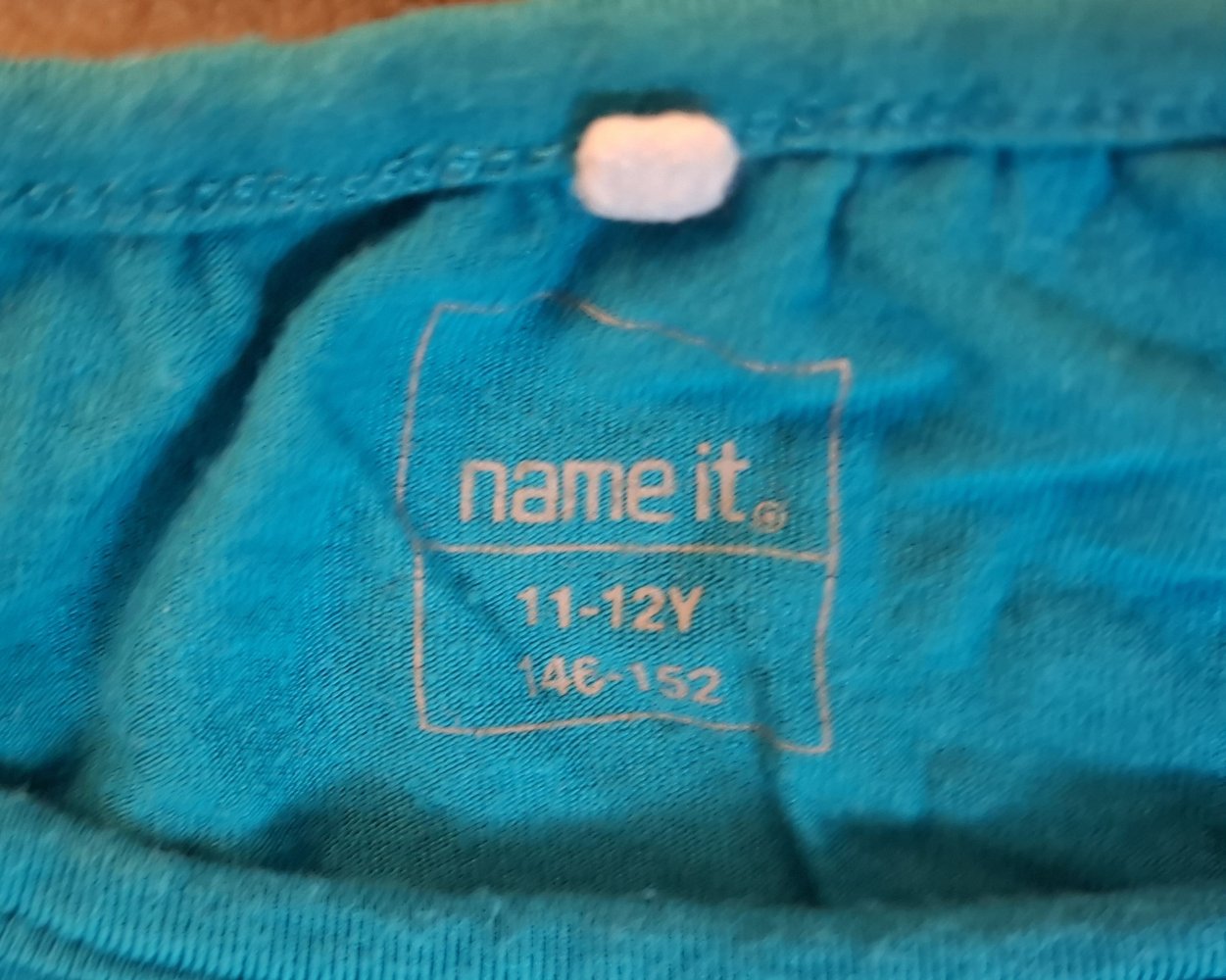 Türkisfarbenes T-Shirt mit von name it mit Aufdruck 