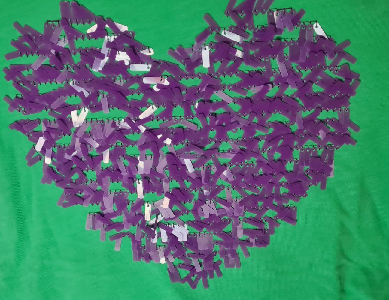 Mintgrünes Longsleeve-Shirt von Esprit mit Pailletten