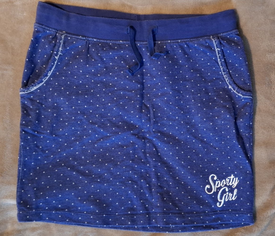 Blauer Rock mit weißen Punkten von manguun kids