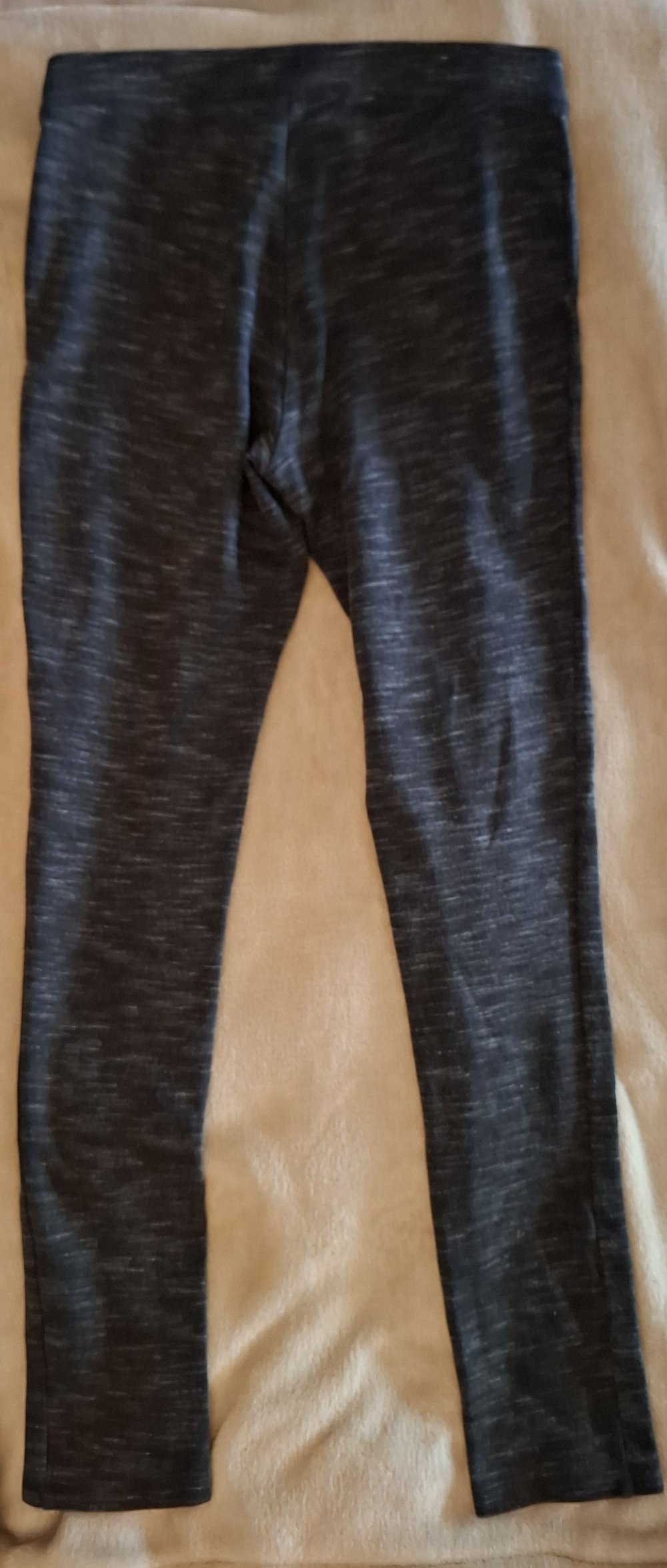 Dunkelgrau melierte Leggins von H&M