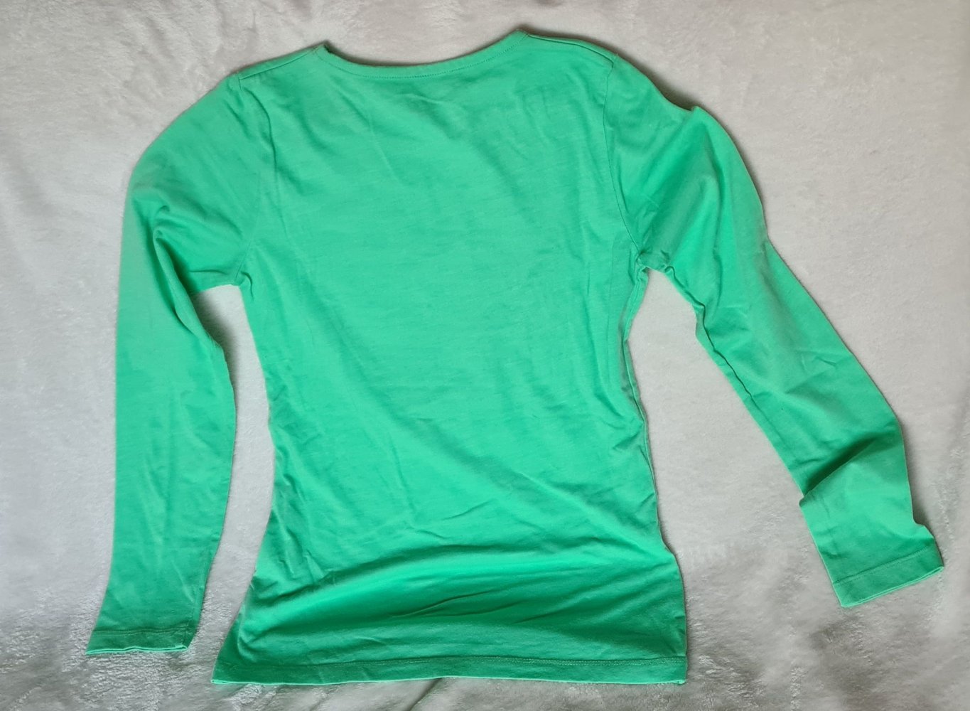 Mintgrünes Longsleeve-Shirt von Esprit mit Pailletten