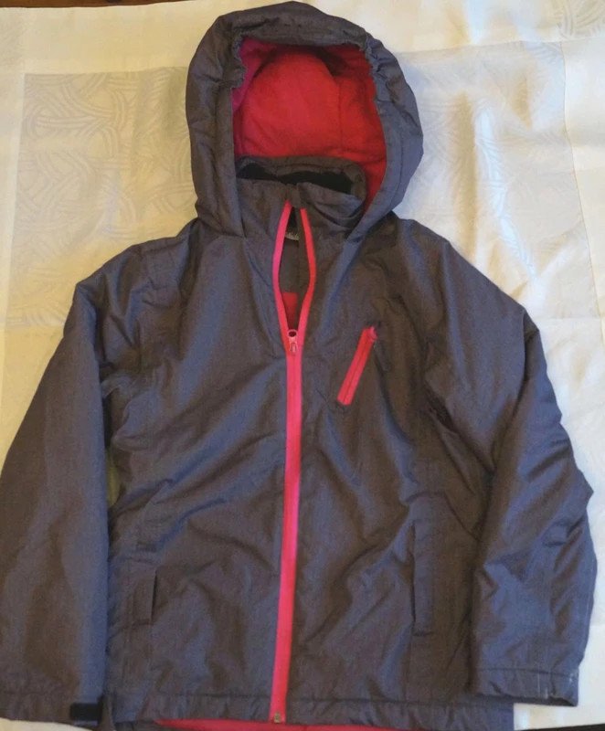 Dunkelgraue, gefütterte Jacke von Crane