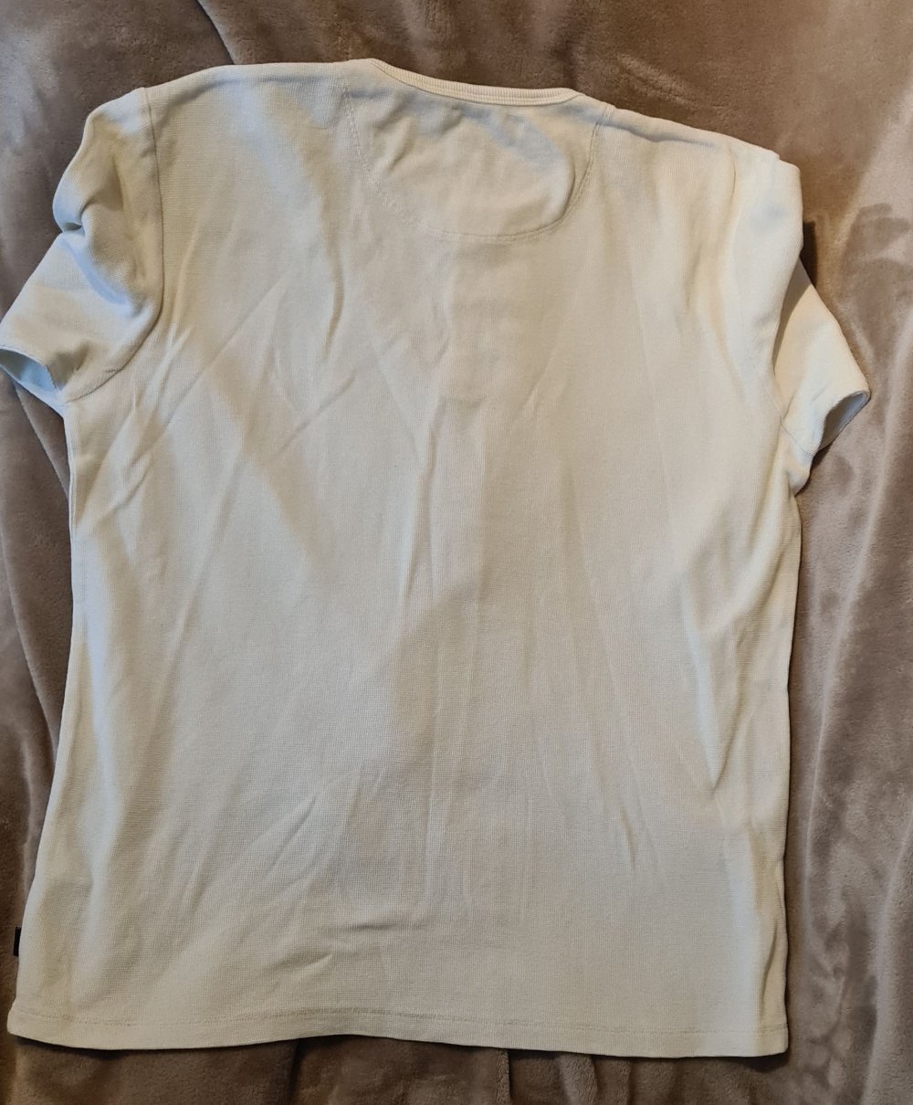 Beiges Langarmshirt / Longsleeve von Esprit aus Bio-Baumwolle Größe L