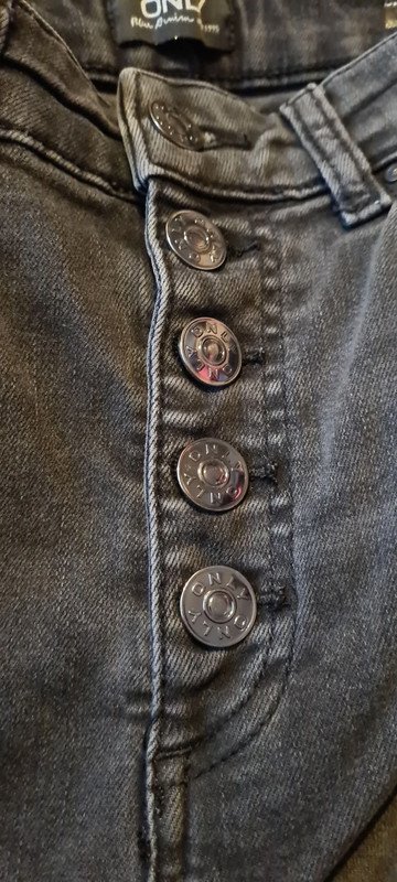 Dunkelgraue Stretch-Jeans von Only Größe M/32